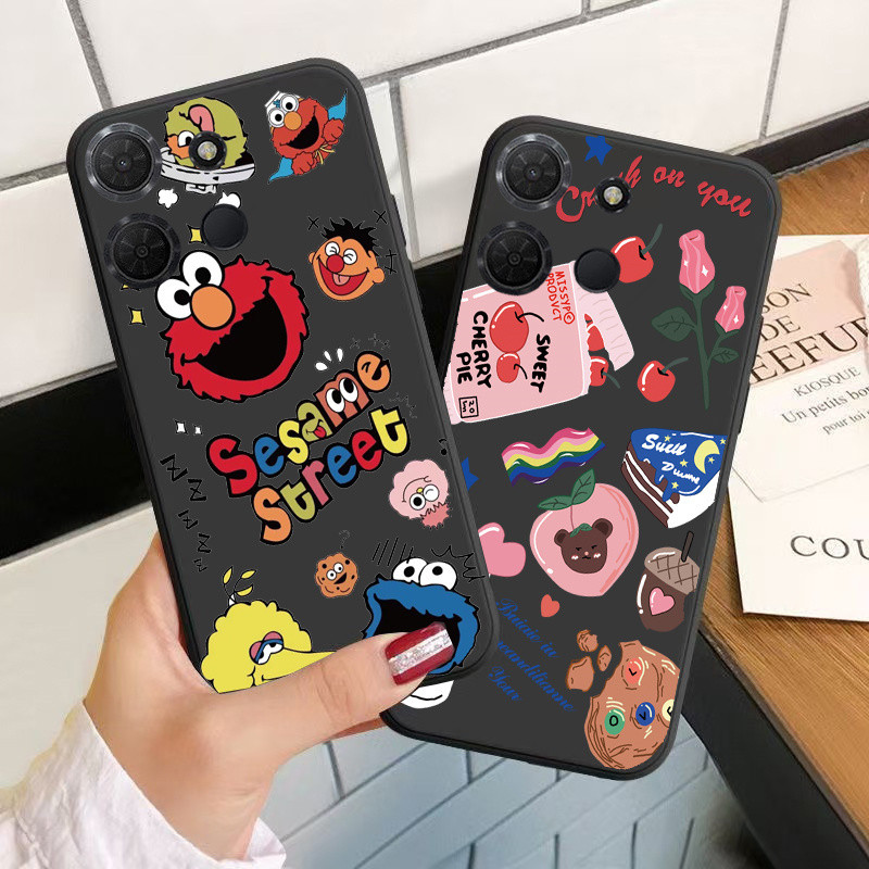 TCL สําหรับ ทีซีแอล 503 502 501 505 605 405 406 406ส 408 305 306 เคสโทรศัพท์ลายการ์ตูนสีชมพูออกแบบให