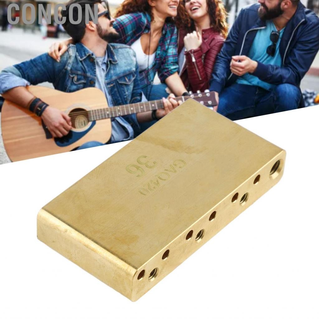 Concon การอัพเกรด Block Block ทองเหลืองสำหรับสะพานกีตาร์ไฟฟ้า