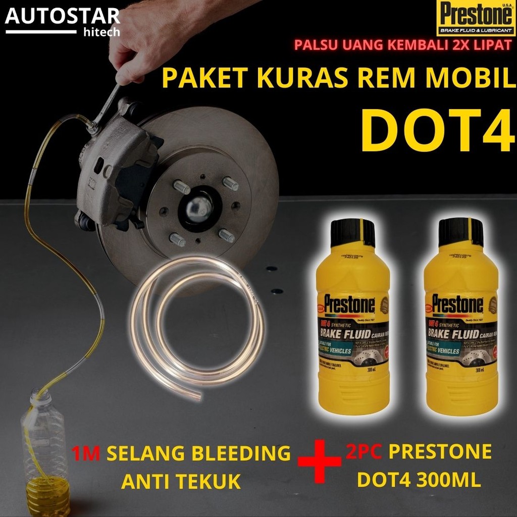 BRAKE FLUID DRAIN PACKAGE BRAKE FLUID PRESTONE DOT4 HYUNDAI DOT-4 SUZUKI DOT 3