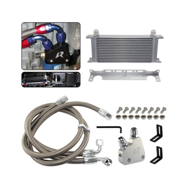 16Row Oil Cooler Kit สําหรับ Chevrolet Corvette Camaro LS1 LS2 LS3 LS6 LS7 LS9 4.8L