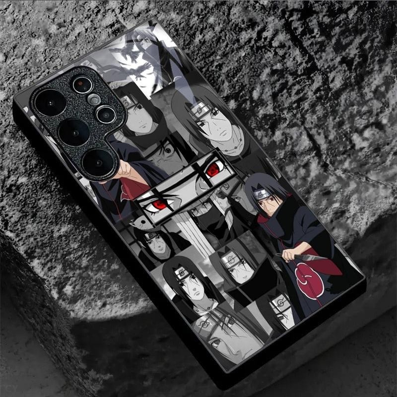 SAMSUNG Itachi Narutoความงาม (2) ออกแบบเคสโทรศัพท์สําหรับSamsung Galaxy S20 S21 S22 S23 S24 S25 Ultra Plus S23FE S24FE A53 A54 A55 A34 A33 หรูหรากระจกนิรภัย