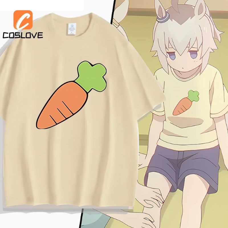 หมวกPretty Derby Oguri anime กับเสื้อแขนสั้นคอสเพลย์ สไตล์ประจำวันสำหรับหน้าร้อน