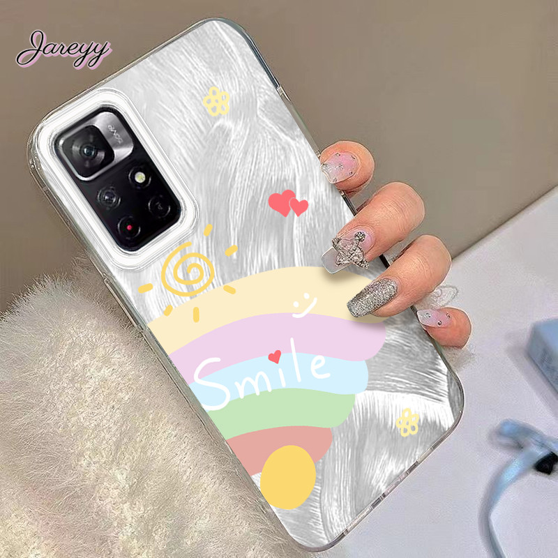 Redmiกรณีสายรุ้งมือวาดเหมาะสําหรับRedmiหมายเหตุ10 12 13C 13 9C 10A 9C 9 9A 13 8 A3 11 11s 14 10C A1 