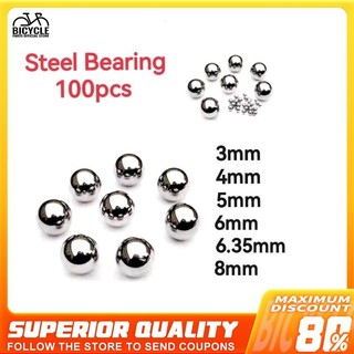100pcs Steel Bearing 3/4/5/6/6.35/7/8mm High Precision Bearing Corona Ball Bulitas Bearing for Bike