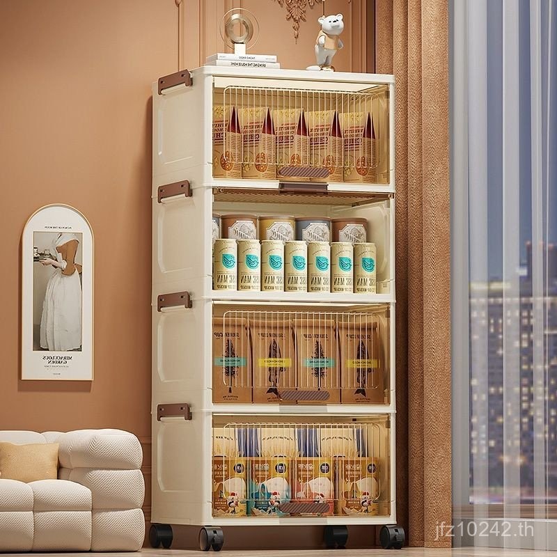 Locker Flip Study Storage Box Sundries ข้างเตียงอาหารห้องนั่งเล่นหนาตู้เก็บขนม Locker มีล้อ VXYE