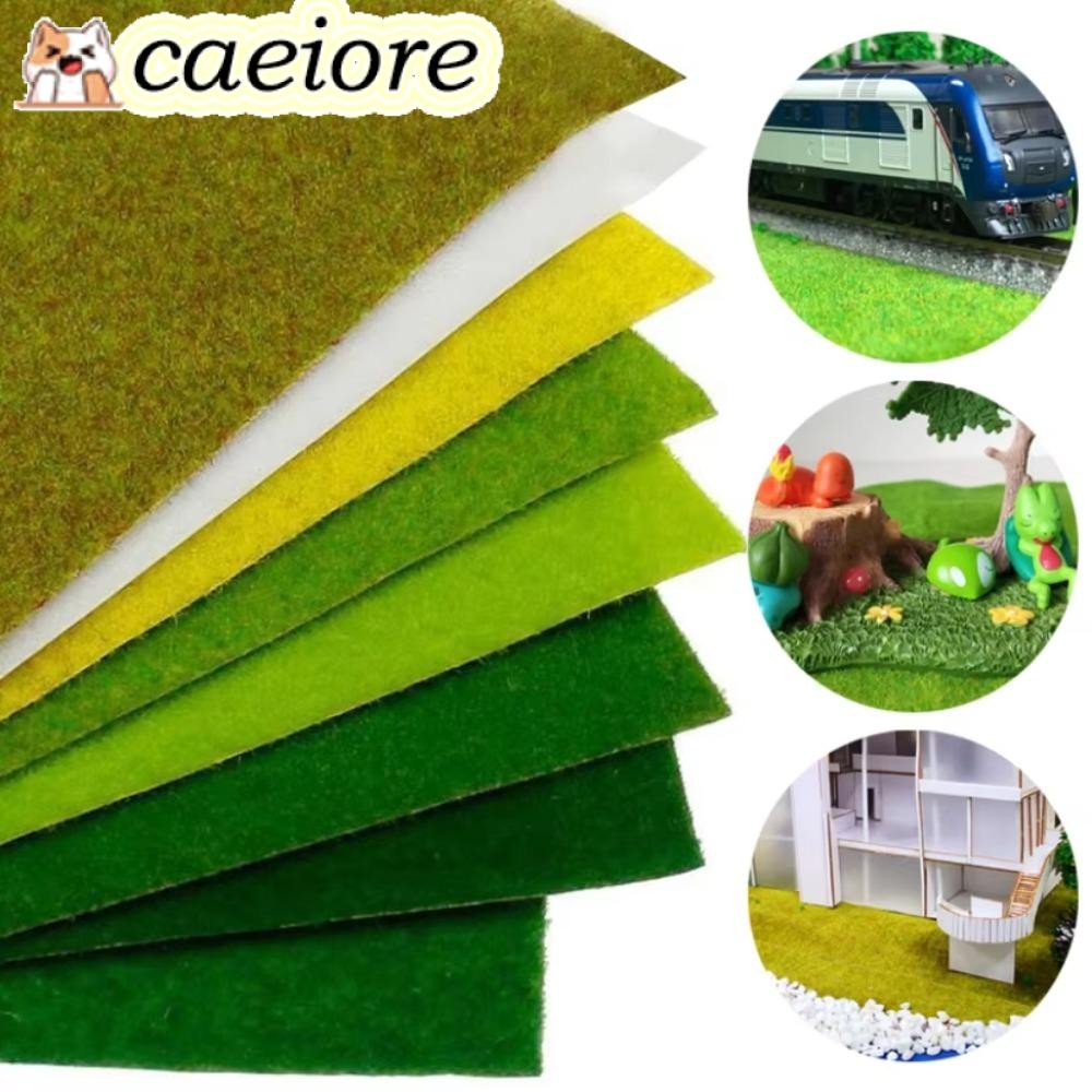 CAEIORE เสื่อหญ้าเทียม, โมเดลฉาก 41x100 ซม. สนามหญ้าเทียม, คุณภาพ DIY Micro ภูมิทัศน์ตกแต่งสวนสวนสนามหญ้าจําลอง