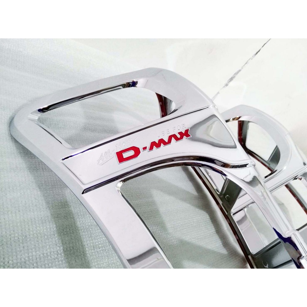 ( RI ) ครอบไฟท้าย Dmax 2012-2018  LOGO แดง ฝาครอบไฟท้ายรถกรบะ ของแต่งดีแม็กซ์  กันรอย ราคา ถูกที่สุด ดีลบีเคเค แกลเลอรีภาพที่ 8