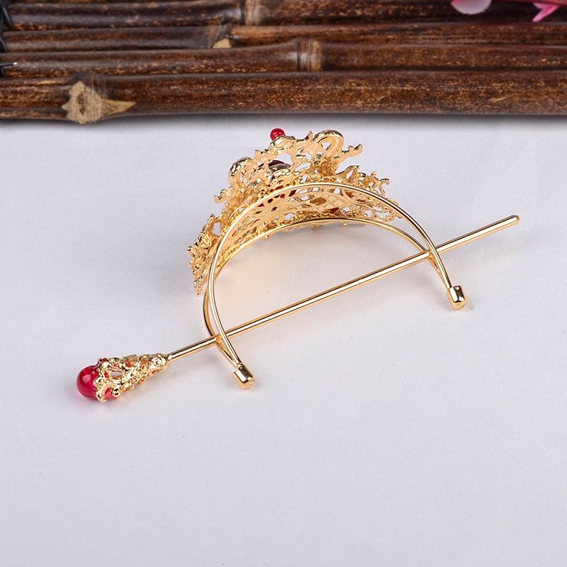 [คําแนะนําขายร้อน] 21 Retro Palace Hair Crown Hairpin ชุด Hanfu Headdress เครื่องแต่งกายโบราณอุปกรณ์เสริมภาพสไตล์โบราณ Classy เครื่องประดับผม jzc008th20250716