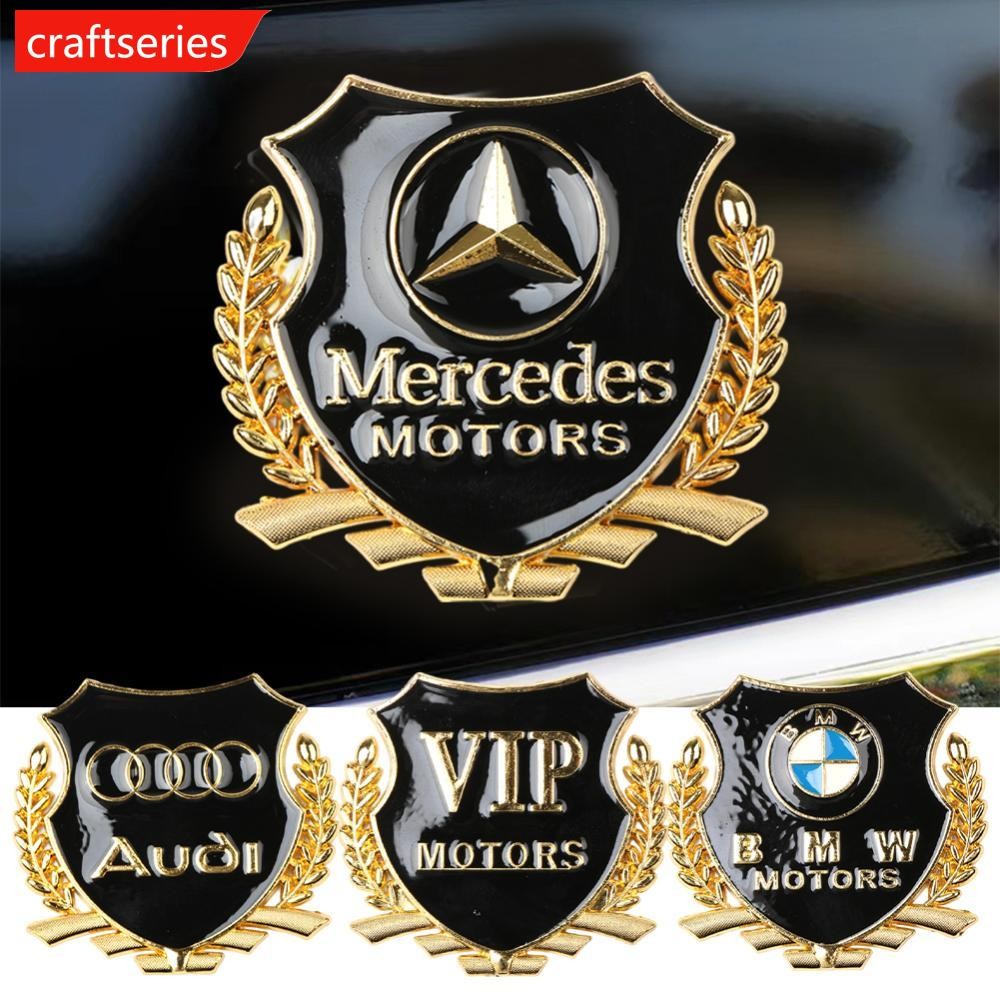 CRAFTSERIES 3D โลหะรถ VIP มอเตอร์สัญลักษณ์ Badge Decal Trunk สัญลักษณ์ด้านหลัง Tailgate อุปกรณ์เสริม