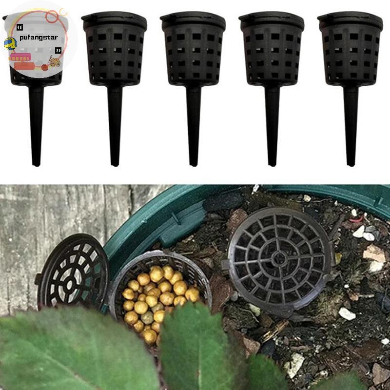 Pufangstar 50 ชิ้น/แพ็คพืชปุ๋ยตะกร้าสําหรับกระถางดอกไม้ Osmocote บอนไซกล้วยไม้ TH