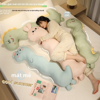 Gối ôm dài hình thú cưng siêu mềm mát – Gấu bông tencel thoáng mát, ôm ngủ dễ chịu