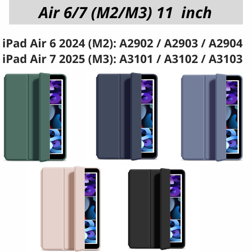 เคส Ipad เคสหนังสําหรับ Ipad air 6 air 7 11 นิ้ว Ipad air6/7 M2 M3