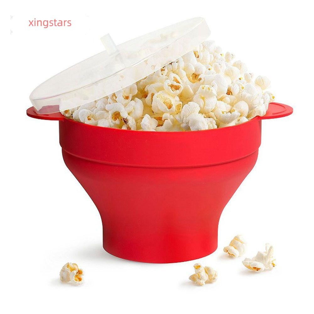 XINGSTARS Popcorn Popper Maker Bucket ทําอาหารเพื่อสุขภาพไมโครเวฟ Popcorn Maker