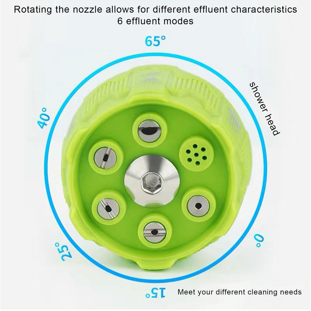 🚚จัดส่งในพื้นที่ COD🌟 สากล 4000พีซี เครื่องซักผ้าแรงดันสูงหัวฉีดสเปรย์ 0 15 25 40 65 องศาหมุนรดน้ําล้างสบู่หัวฉีดเคล็ดลับสวนทําความสะอาด - รูปที่ 4