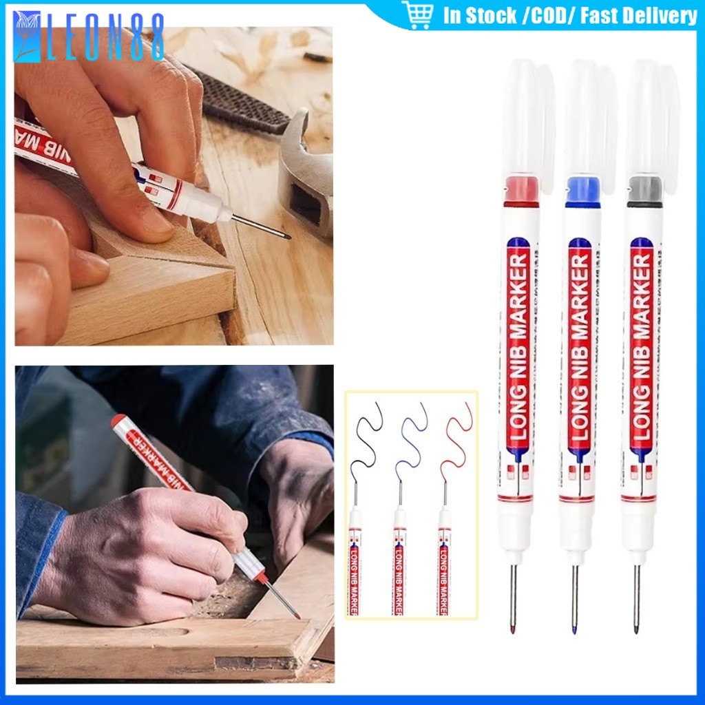 ของมาใหม่！30ชิ้น ปากกามาร์กเกอร์ ปลายยาว20มม.marker pen กันน้ำ แห้งเร็ว สําหรับงานไม้ กระเบื้อง