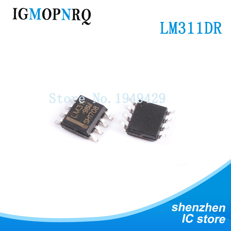 10PCS LM311DR SOP8 LM311 LM311D comparator Differential w/Strob ใหม่