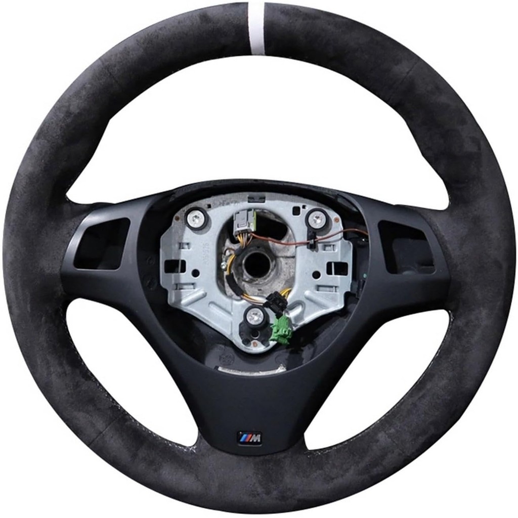 พวงมาลัยรถ Braid ฝาครอบที่กําหนดเอง Anti-Slip หนังนิ่มสําหรับ BMW M Sport M3 E90 E91 E92 E93 E87 E81
