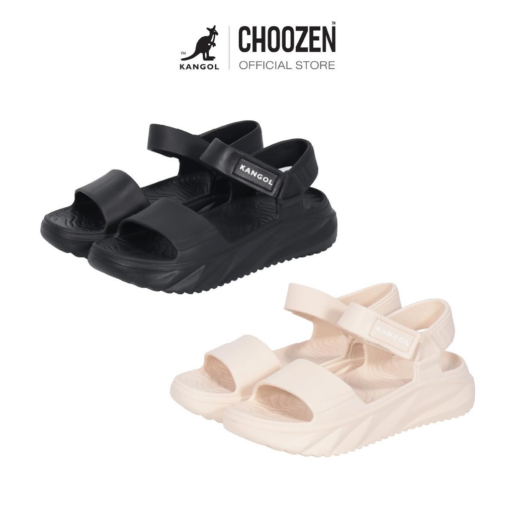 Kangol Sandals รองเท้าแตะรัดส้น EVA แบบสวม กันน้ำ สวมใส่สบาย สีดำ , ชมพูอ่อน ผู้หญิง 65223637