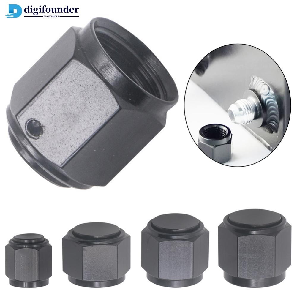 DIGIFOUNDER Car Fuel Oil Line Nut Port Adapter N4 AN6 AN8 AN10 AN12 หญิง Flare Cap Block Off Fitting