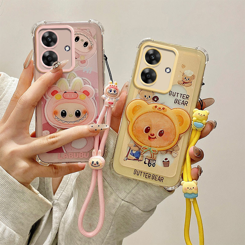 3DปลอกสําหรับOPPO Realme Note 60,60x,Narzo N61,4G,เคสโทรศัพท์ป้องกันการล่มสลาย,RMX3939,RMX3938,ใหม่ย