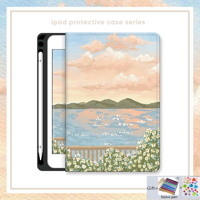 สำหรับ iPad air7 11 13 นิ้ว M3 2025 A16 เคส พร้อมช่องใส่ปากกา สําหรับ Apple Ipad 6th 7th 8th 9th 10th Mini 1 2 3 4 5 6 Air 1st 2nd 3rd 4th 5th Pro 11 12.9 10.5 9.7 เคส 10.2 10.9 iPad air11 M2 air13 M3 air6 10.9 air13 Pro 13 12.9 11 2024