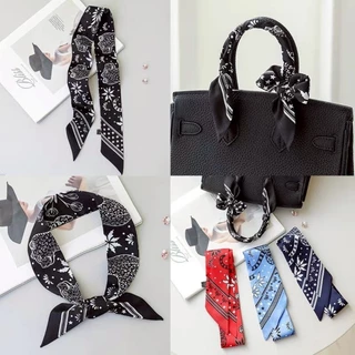 🎀Yummy Shop🎀 ผ้าพันคอ ผ้าเช็ดหน้า ลายโบฮีเมี่ยน ใส่ง่ายสบายสีสดใส (VO-45)
