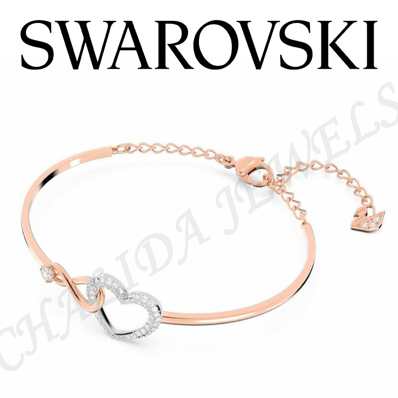 🥇สินค้าแท้ 100%🥇 Swarovsk Infinity Love Forever Romantic  Bracelet ชุบทองชมพู เหมาะสำหรับมอบเป็นของขวัญ