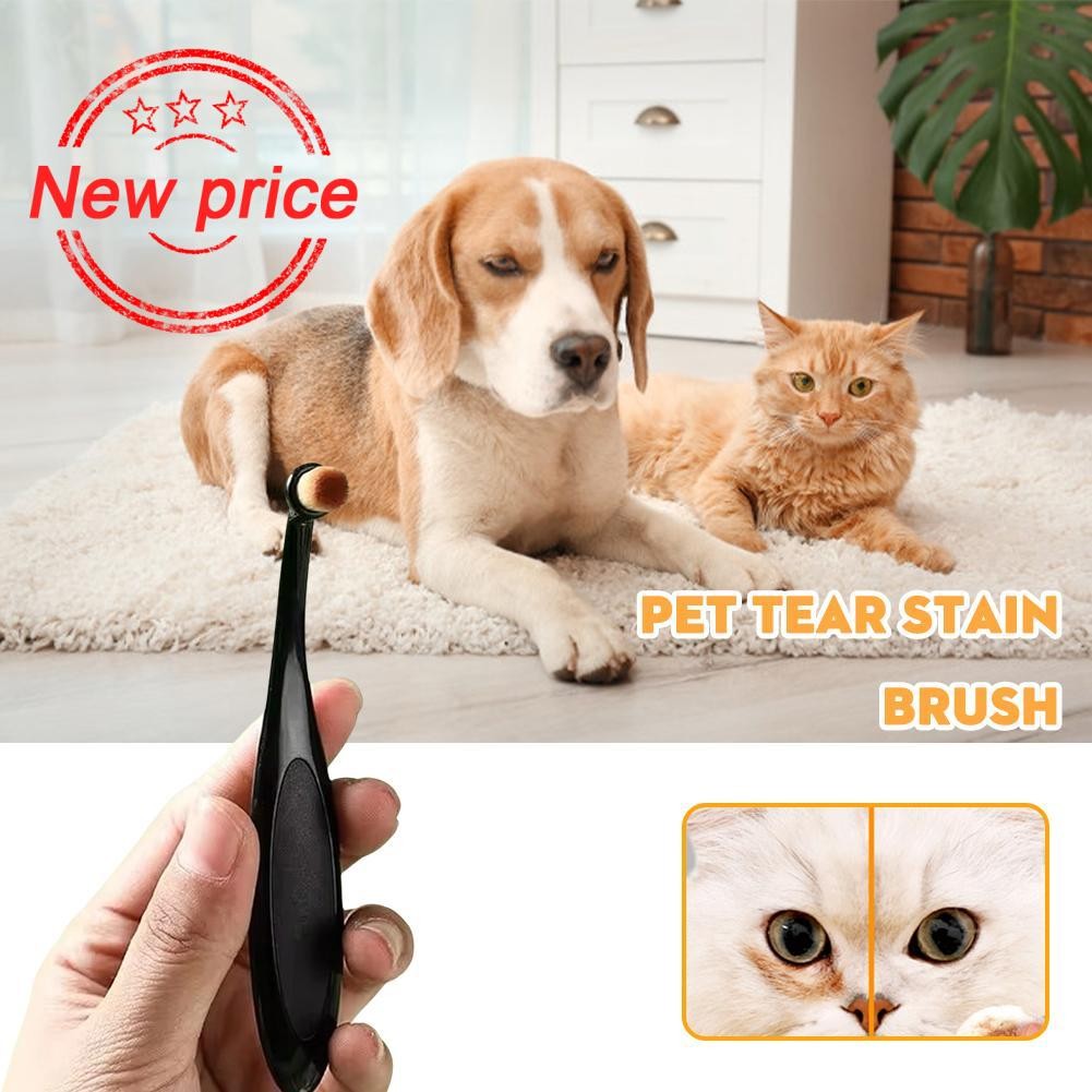 Pet Tear Stain Remover Brush ทําความสะอาดอย่างอ่อนโยนและให้ความชุ่มชื้น Nourishing Repairing Groomin