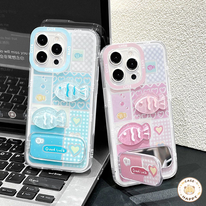 เคส Realme C55 C51 C67 C25 C21 C35 C53 C25Y C25S C3 C15 C21Y 5 C31 11 5i C33 Narzo 50 20 ฉลากปลาหวาน เลิฟ สีสันสดใส