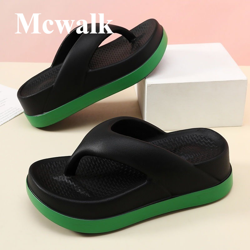 MCWALK รองเท้าแตะผู้หญิงทุกวัน | กันลื่น EVA Soft | พื้นหนา3ซมใส่สบายไซส์36-41