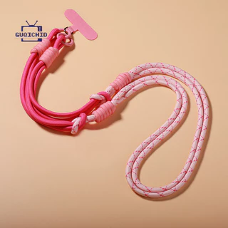 สายสะพายสไตล์สวยงามปรับระดับได้Anti-Lostสายคล้องโทรศัพท์แบบปรับได้สามแบบสำหรับผู้หญิง สายคล้องไหล่แบบยาโซ่ยาว