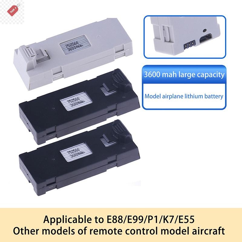 ALIK 1PC Stable UAV เปลี่ยนแบตเตอรี่สําหรับ E88 E88PRO E88MAX E525 E99 E99PRO P1 P5PRO K3 S1 P8 3.7V