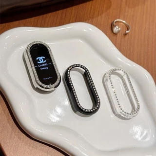Bling สําหรับ Mi Band 10 9 8 เพชร PC Hard สําหรับสมาร์ท 10/10NFC/ 9 8NC Hollow Out ฝาครอบป้องกันปลอก