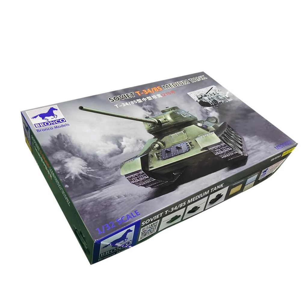 Bronco 1/32 MB32001 SOVIET T-34/85 MEDIUM TANK PEOPLE HERO TANKS