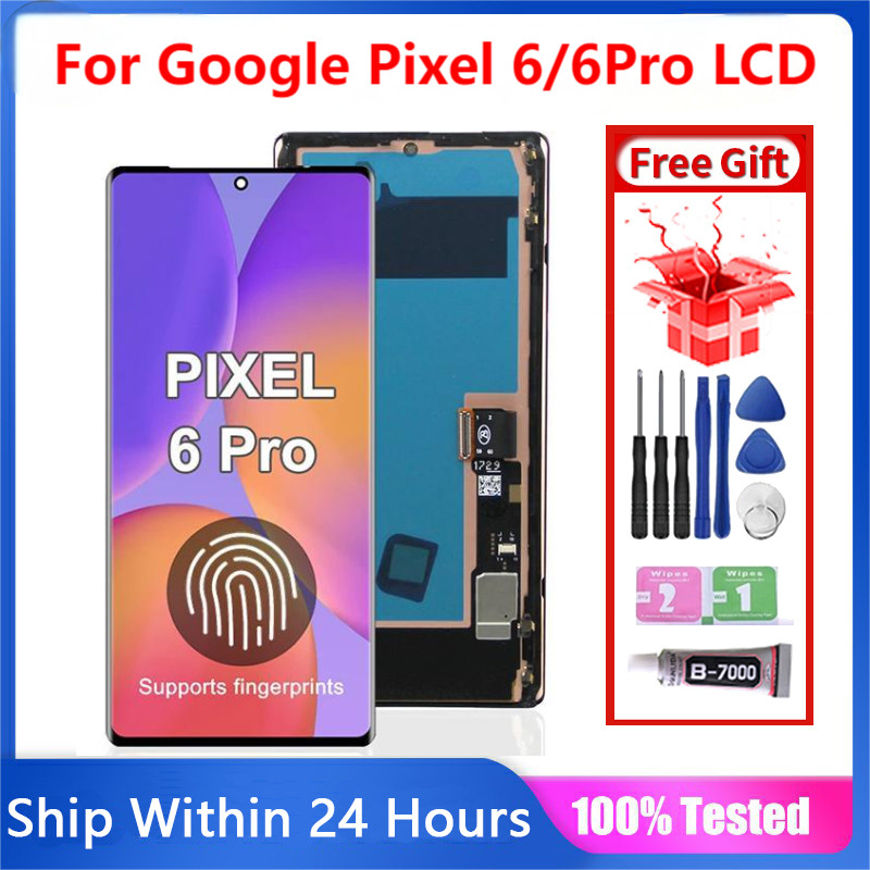 IPARTSEXPERT LCD สําหรับ Google Pixel 6 Pro GLUOG G8VOU GF5KQ จอแสดงผล LCD หน้าจอสัมผัสดิจิตอลสําหรั