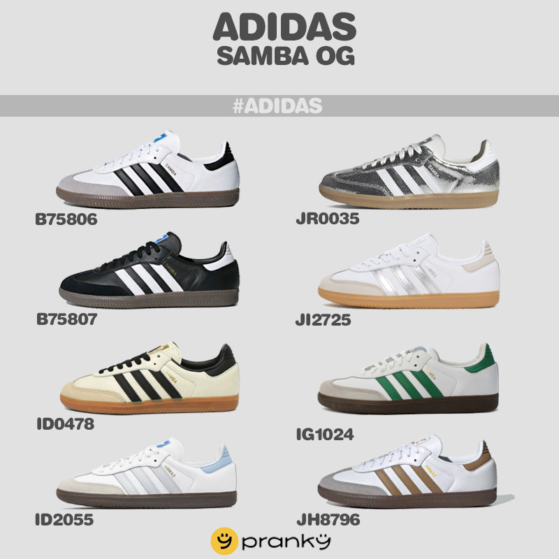 (พร้อมส่ง&พรีออเดอร์12-15วัน) ADIDAS SAMBA OG (B75806/B75807/ID2055/ID0478/JR0035/JI2725) รองเท้าลำล