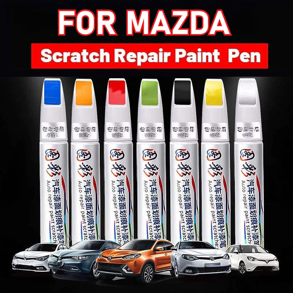 Mazda Car Scratch Repair Agent Auto Touch Up ปากกากันน้ํา Auto Mending เติมปากกาสีเครื่องมือสําหรับ MAZDA MAZDA3 MAZDA2 CX-5 CX-7 CX-9 BT-50