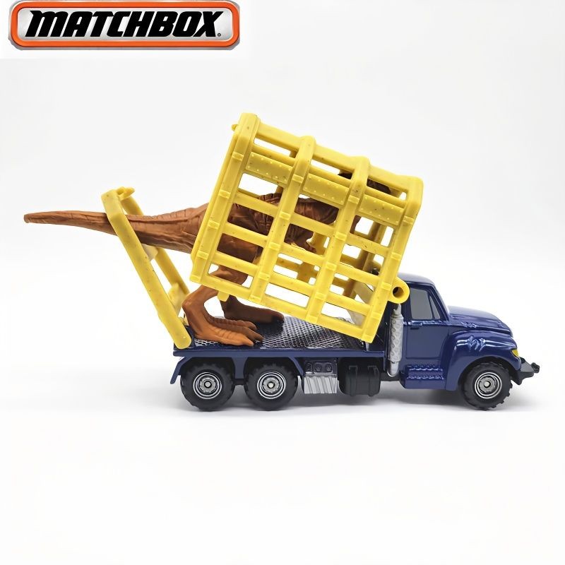 Jurassic Dinosaur ของแท้ MATTEL MATTEL Jurassic World MATCHBOX โลหะผสม Transporter เฮลิคอปเตอร์ไดโนเสาร์ของเล่น