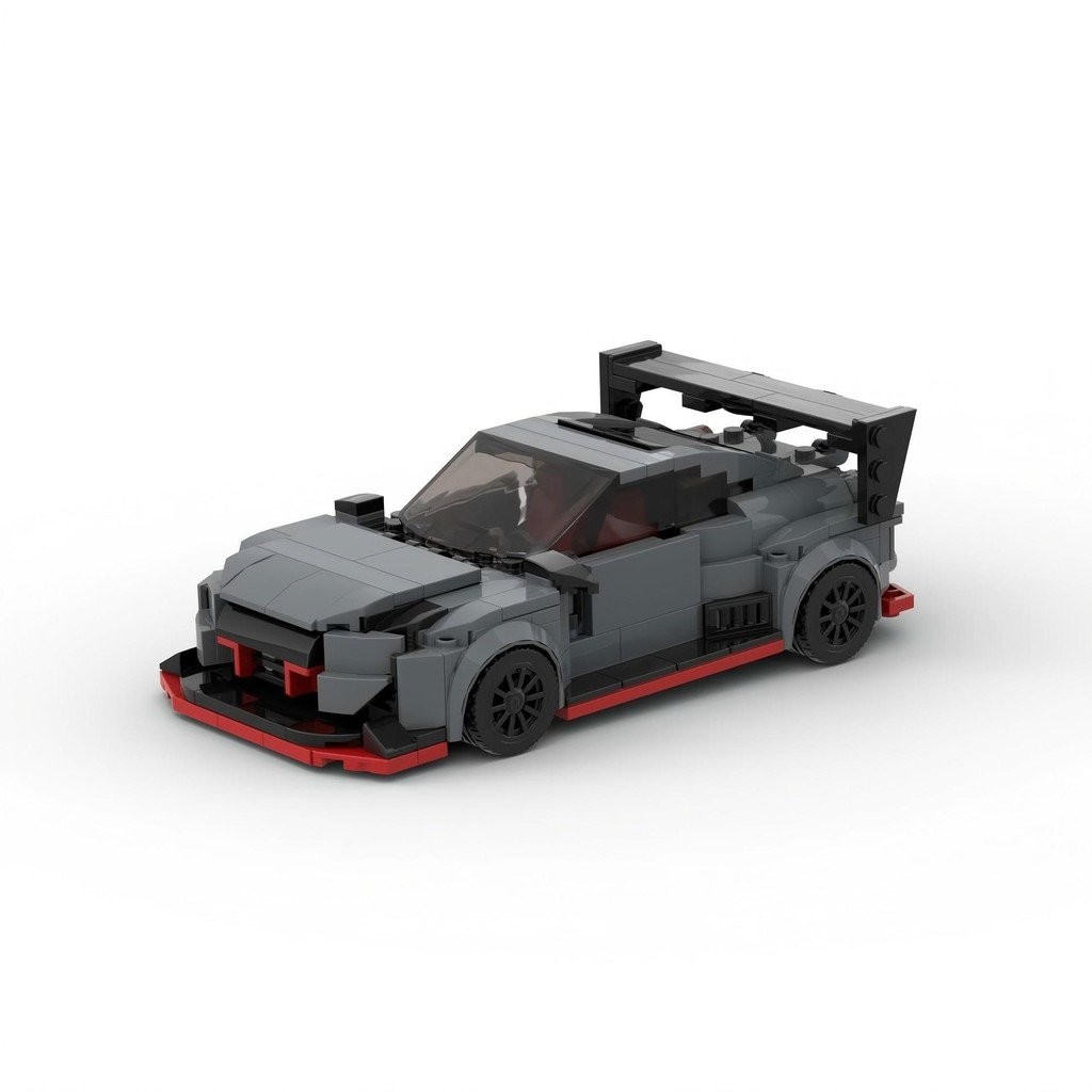 MOC-63126 Nissan Nissan GTR Building Blocks ใช้งานร่วมกับ Lego รถของเล่นการศึกษา Building Blocks diy