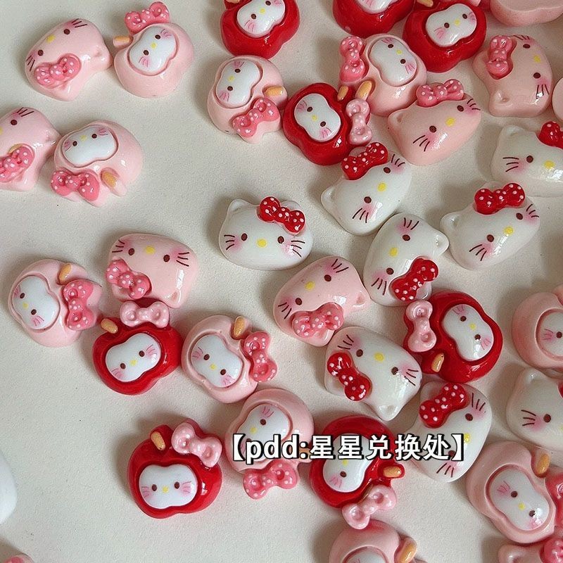 อุปกรณ์ตกแต่งครีมแบบ DIY: แอปเปิ้ล แมว โบว์ กาว ถ้วยน้ำ กิ๊บรองเท้า และดอกไม้ สำหรับงานสร้างสรรค์สามมิติ ราคา ถูกที่สุด ดีลบีเคเค แกลเลอรีภาพที่ 3