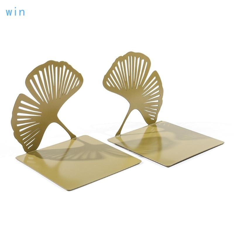 Win Heavy Duty Metal Book End ตกแต่ง Bookend Book Stopper สําหรับโฮมออฟฟิศโรงเรียน