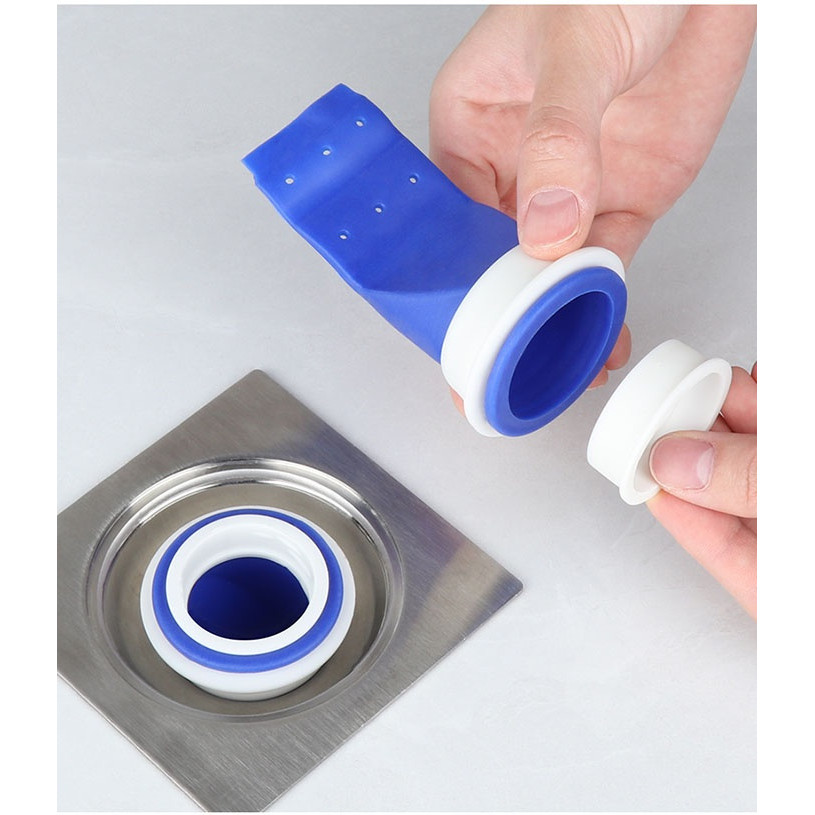 [อัพเกรดแกนระงับกลิ่นกาย] ซิลิโคนท่อระบายน้ําชั้นกําจัดกลิ่นห้องน้ําห้องครัวสากลท่อระบายน้ําป้องกันกลิ่นเครื่องมือที่มีประโยชน์(ปรับให้เข้ากับท่อระบายน้ําชั้นรอบ) - รูปที่ 7