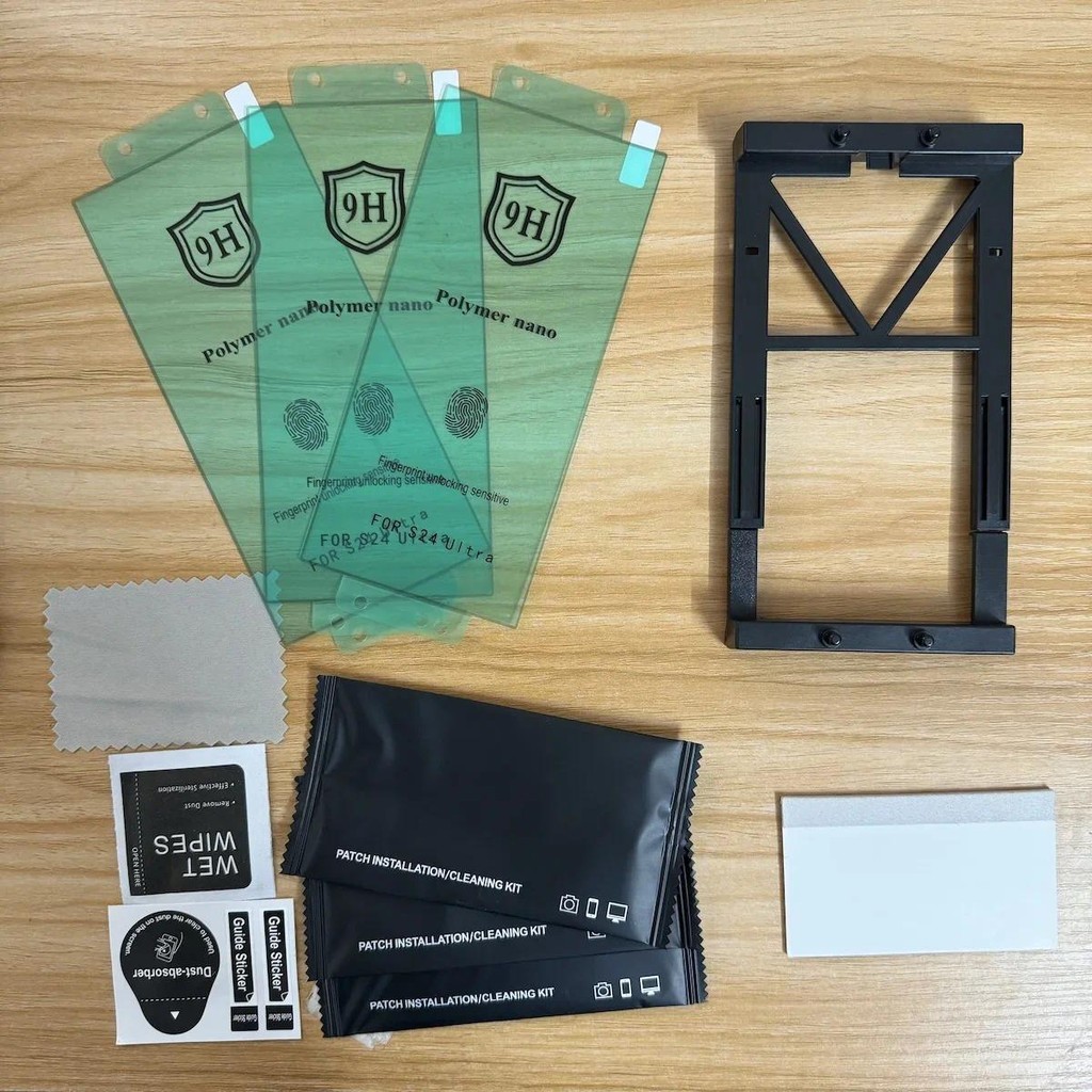 3 ชิ้นสําหรับ Samsung S21 S22 S23 S24 S25 Plus Ultra ฟิล์มเซรามิคป้องกันหน้าจออุปกรณ์เสริมป้องกันพร้อมชุดติดตั้งไม่แก้ว - รูปที่ 4