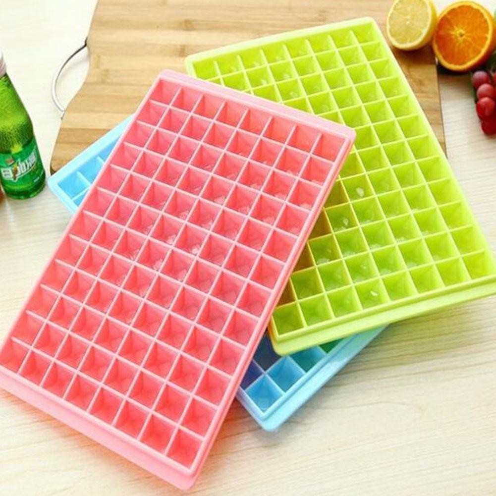 ห้องครัว 60-96grids พลาสติก ICE CUBE ถาดแม่พิมพ์ฤดูร้อน Candy แม่พิมพ์ Moulder ICE สี Cube แม่พิมพ์ 
