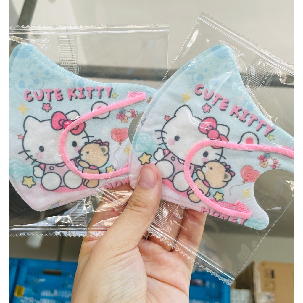หน้ากากป้องกันเด็ก 3-12 ปี สไตล์การ์ตูน Kuromi และ My Melody - รูปที่ 3