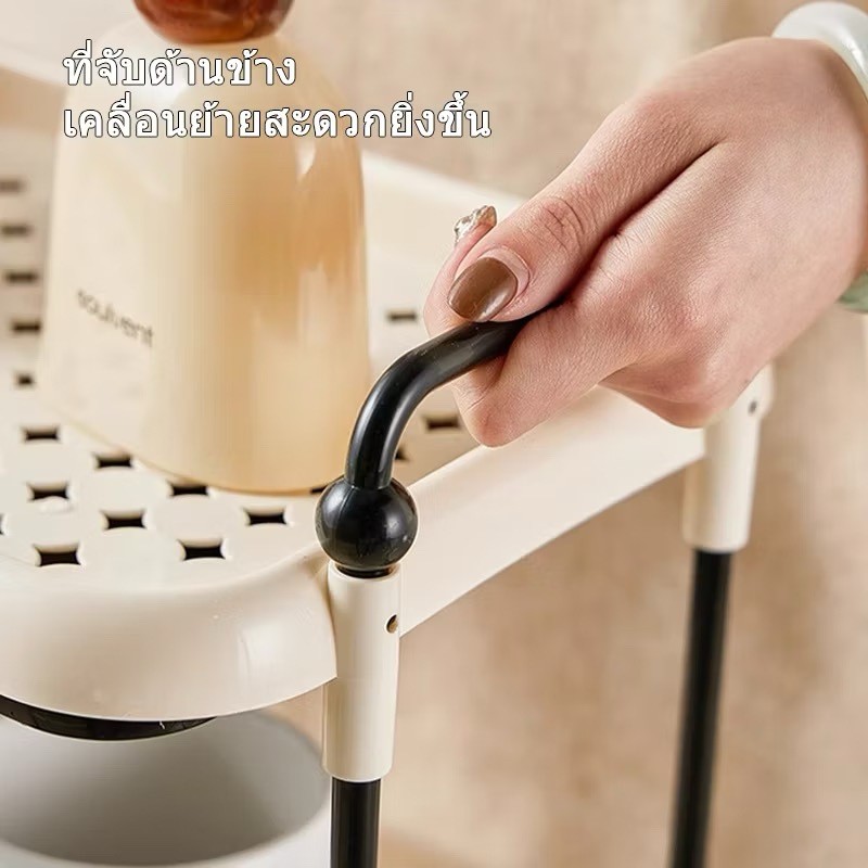 S-Airice ชั้นวางของตั้งโต๊ะ ชั้นวางชุดน้ำชา ชั้นวางแก้ว ชั้นวางท่อระบายน้ำแก้ว ถาดระบายน้ำหนา อเนกประสงค์ ประหยัดพื้นที่ - รูปที่ 4