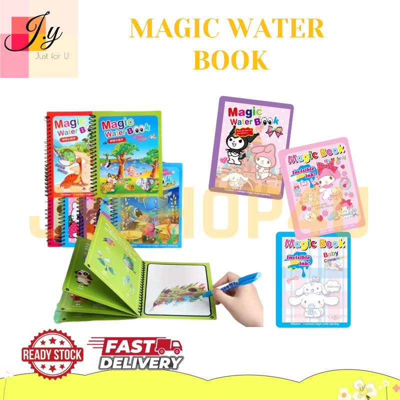 (JYSHOP4U) สมุดระบายสีน้ําวิเศษปลอดสารพิษ Buku Mewarna Air Magik Kanak-kanak เด็ก ๆ