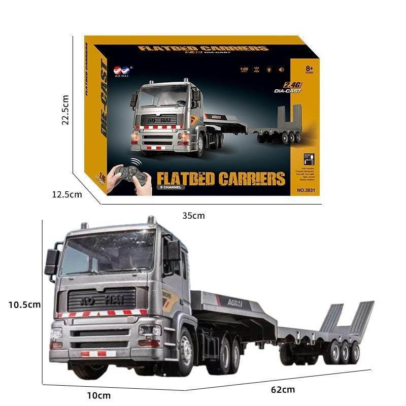 รถพ่วงบังคับ AO HAI 3831 1:20 Flatbed Truck 9CH 2.4Ghz