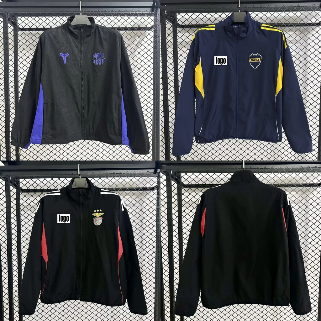 2025-26 BARCELONA Boca Juniors Benfica Windbreaker Long Sleeve Jersey เสื้อฟุตบอล