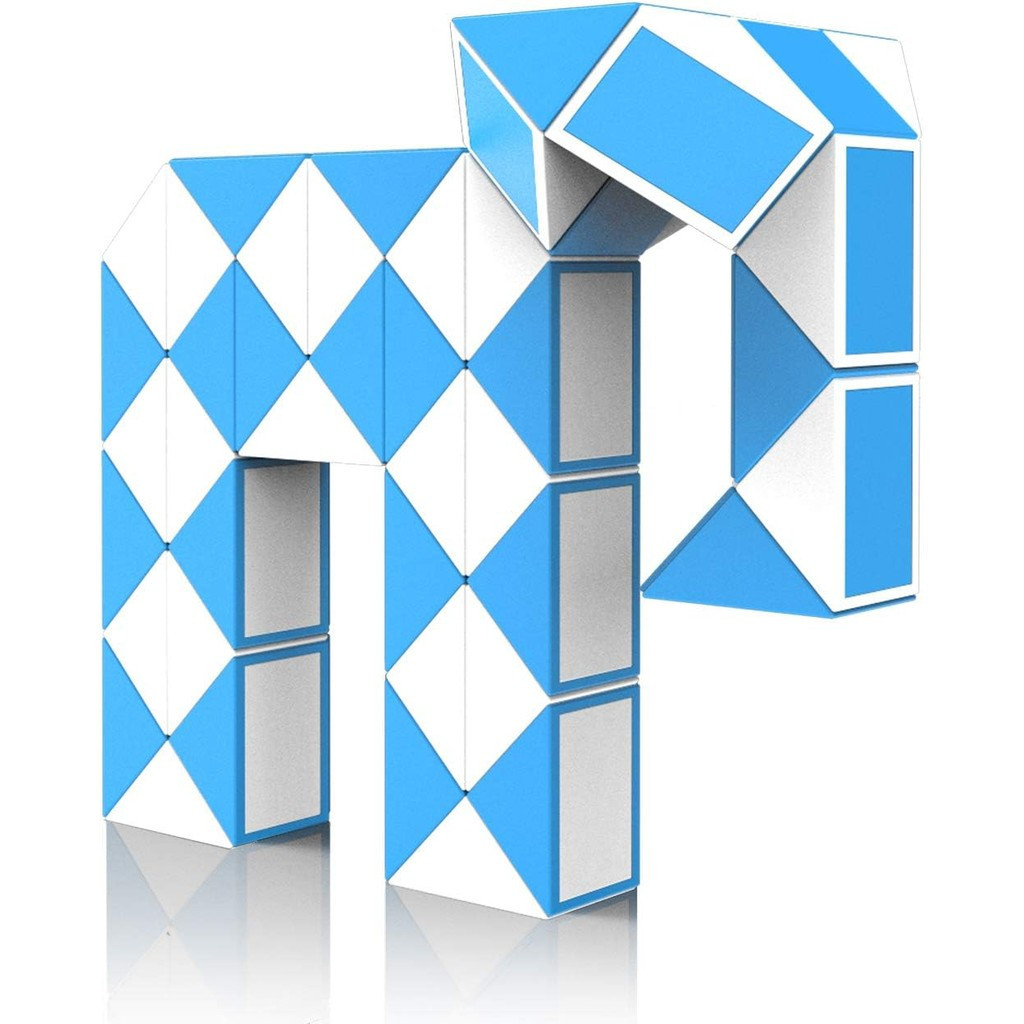 Magic Snake พร้อม 48 ส่วน, Magic Snake Cube Twist Puzzle - 3D เกมปริศนา Fidget Snake ของเล่นคริสต์มา